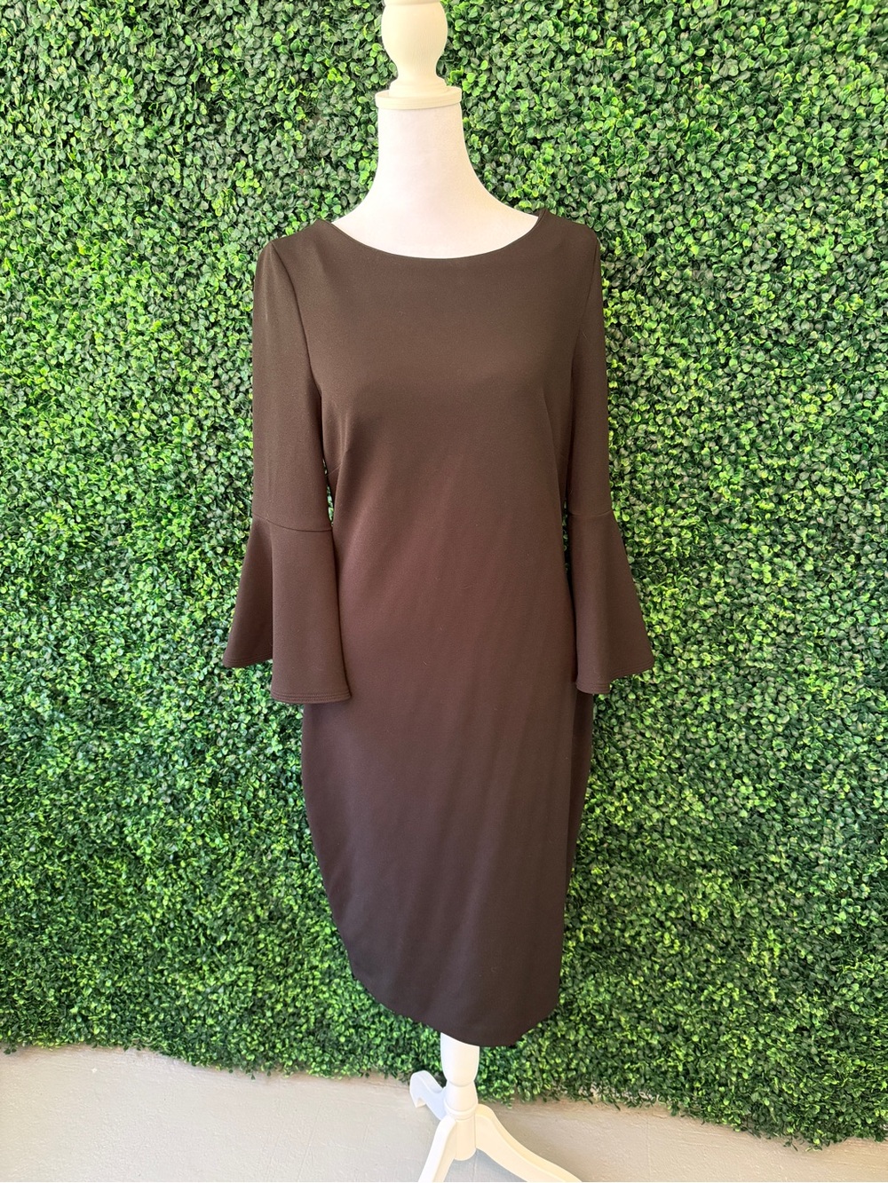Calvin Klein Black Bell Cuff & Gold Zipper Dress